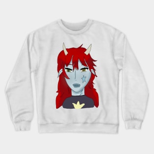 Blue Alien Girl Crewneck Sweatshirt